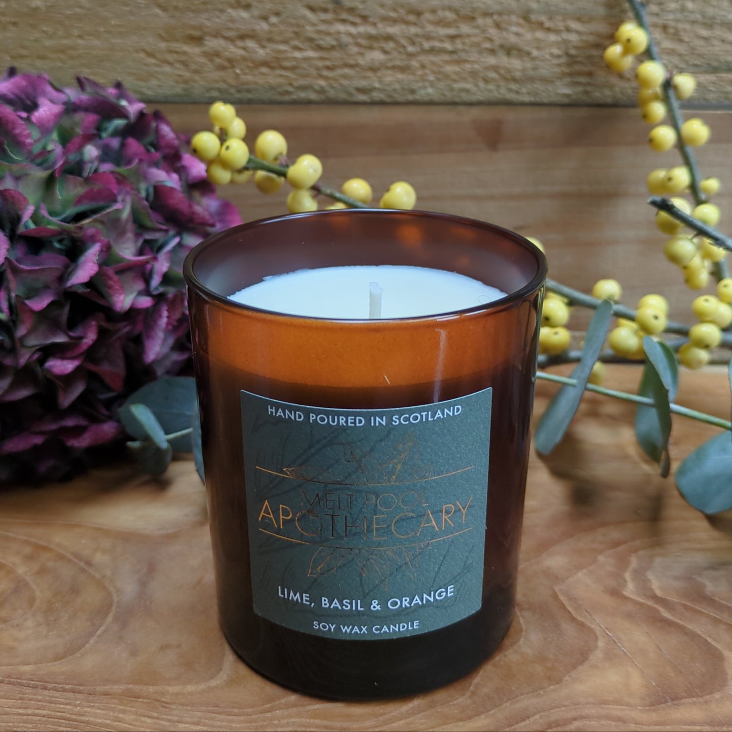 Lime with Basil & Orange - Large Candle