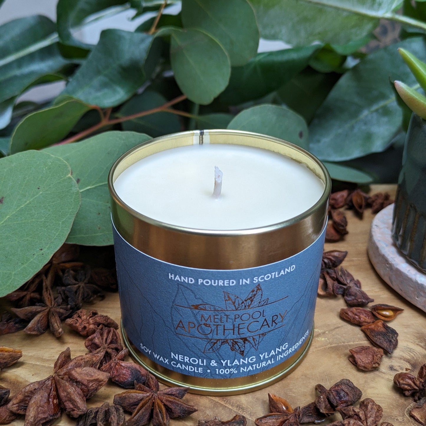 Neroli & Ylang Ylang - Large Gold Tin Candle