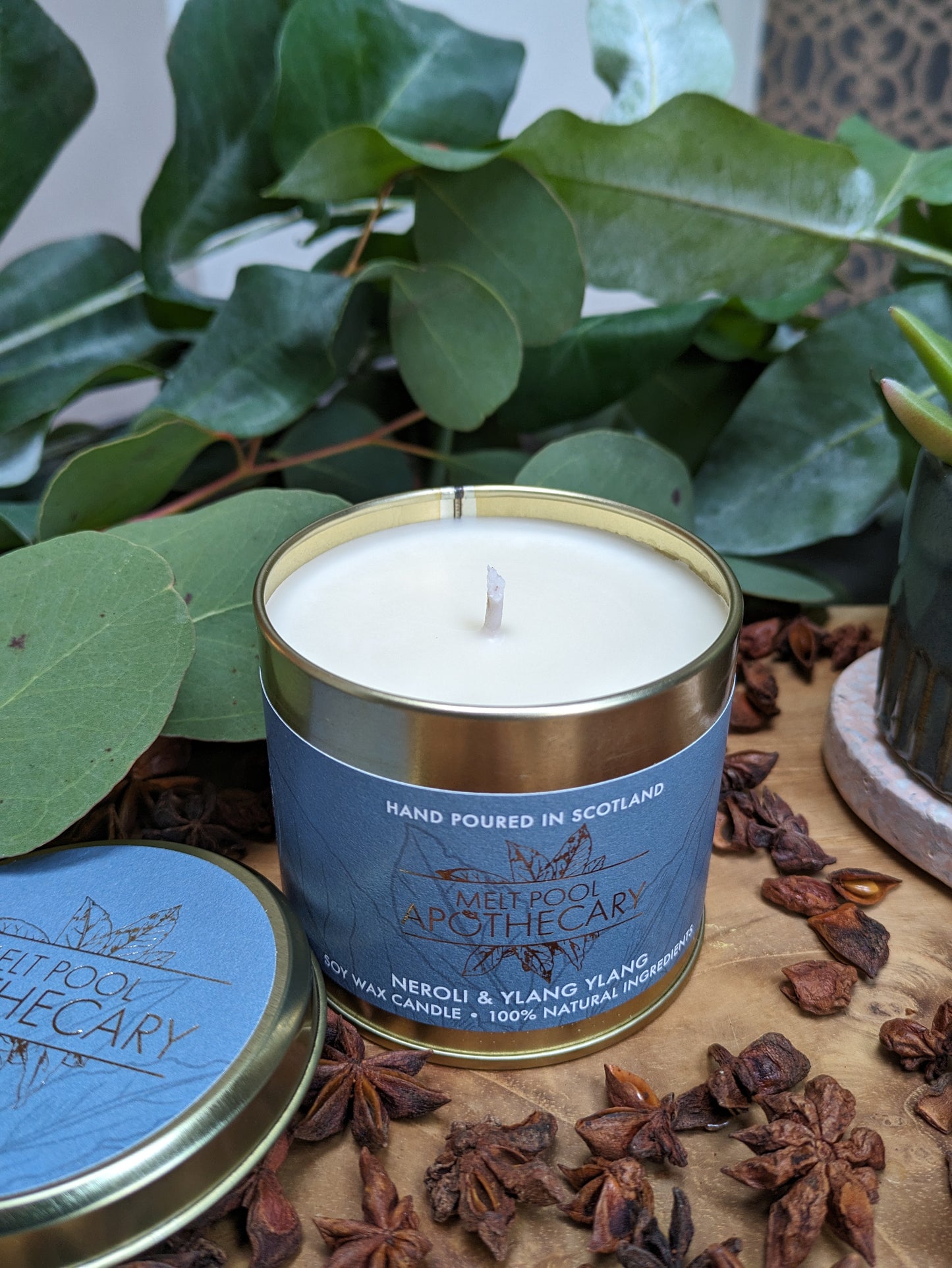 Neroli & Ylang Ylang - Large Gold Tin Candle