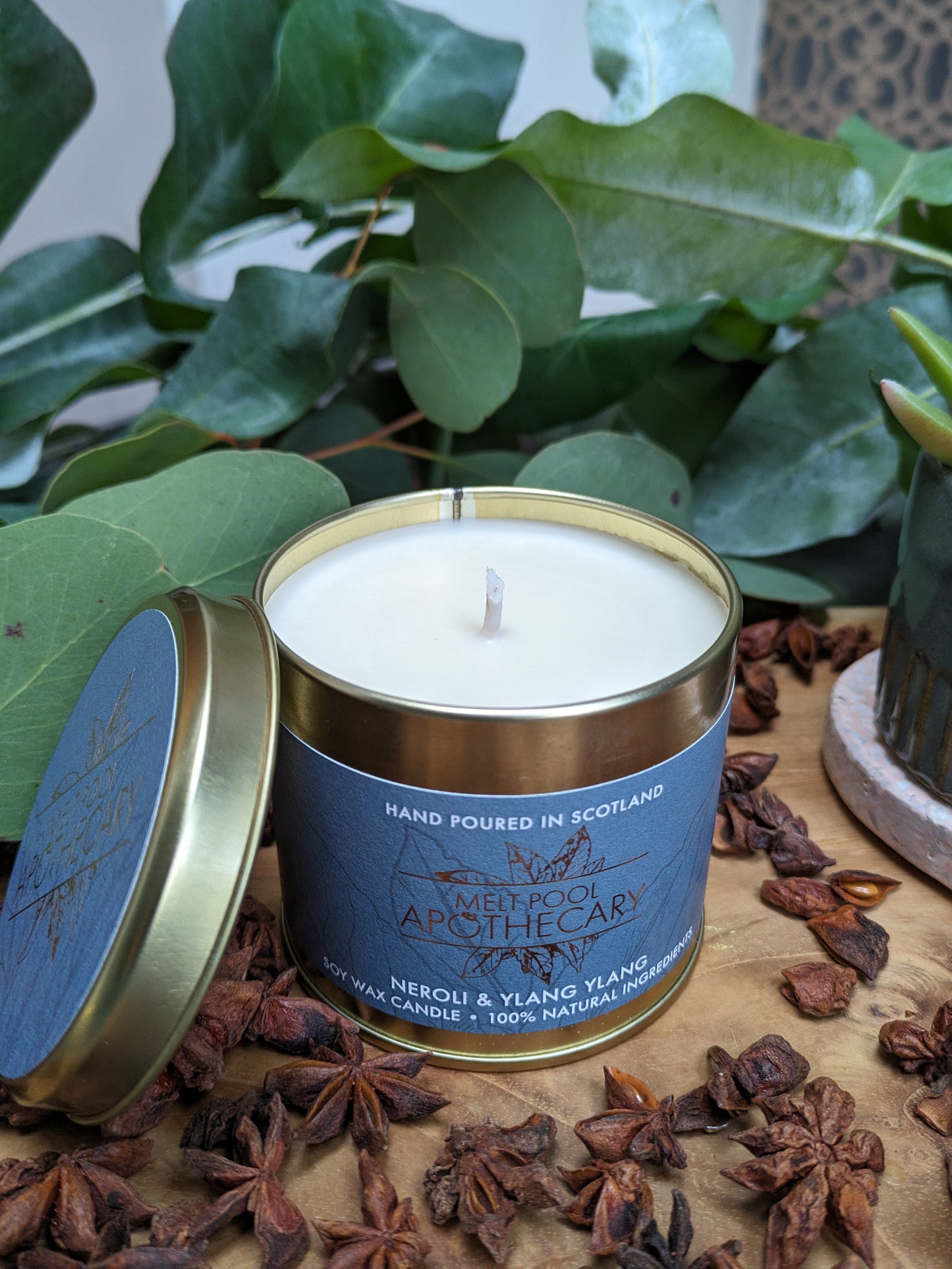 Neroli & Ylang Ylang - Large Gold Tin Candle