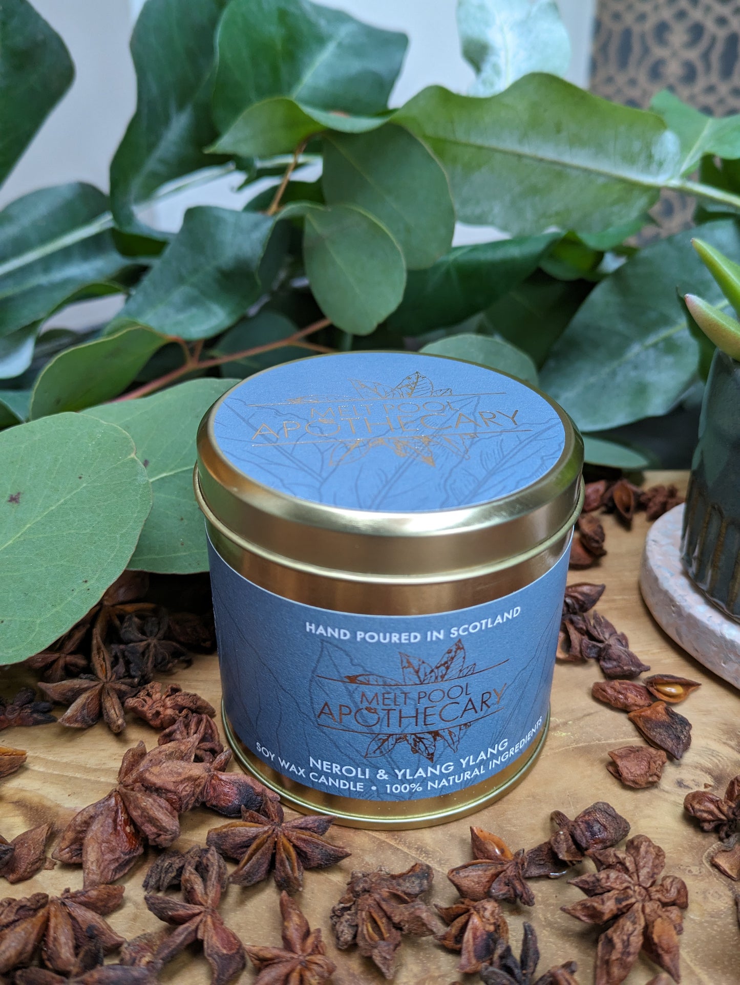 Neroli & Ylang Ylang - Large Gold Tin Candle