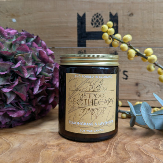 Lemongrass & Lavender - Medium Candle