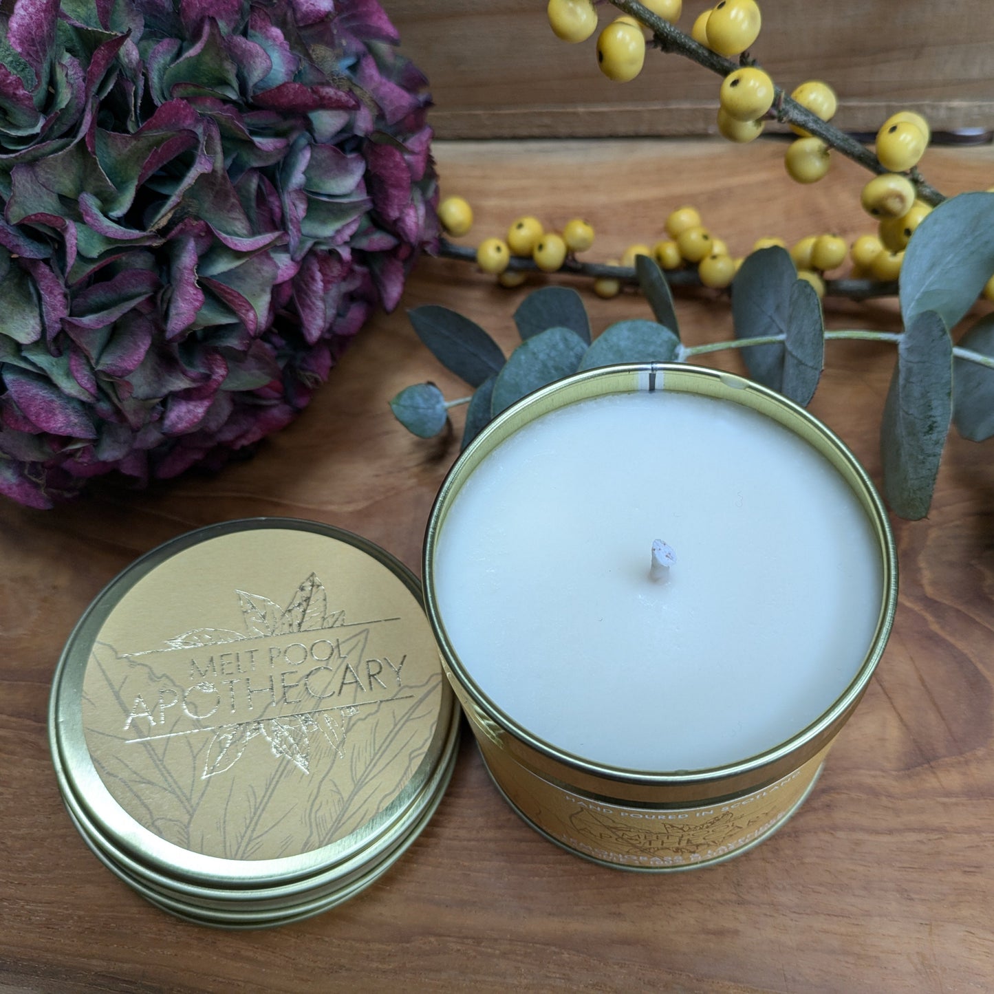 Lemongrass & Lavender - Large Gold Tin Candle